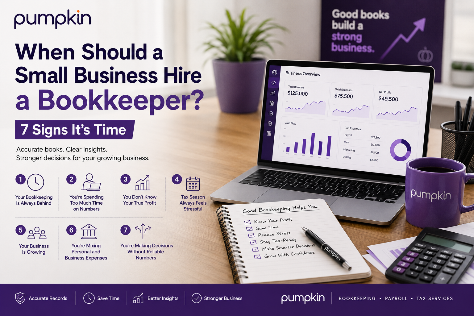 When Should a Small Business Hire a Bookkeeper? 7 Signs It's Time